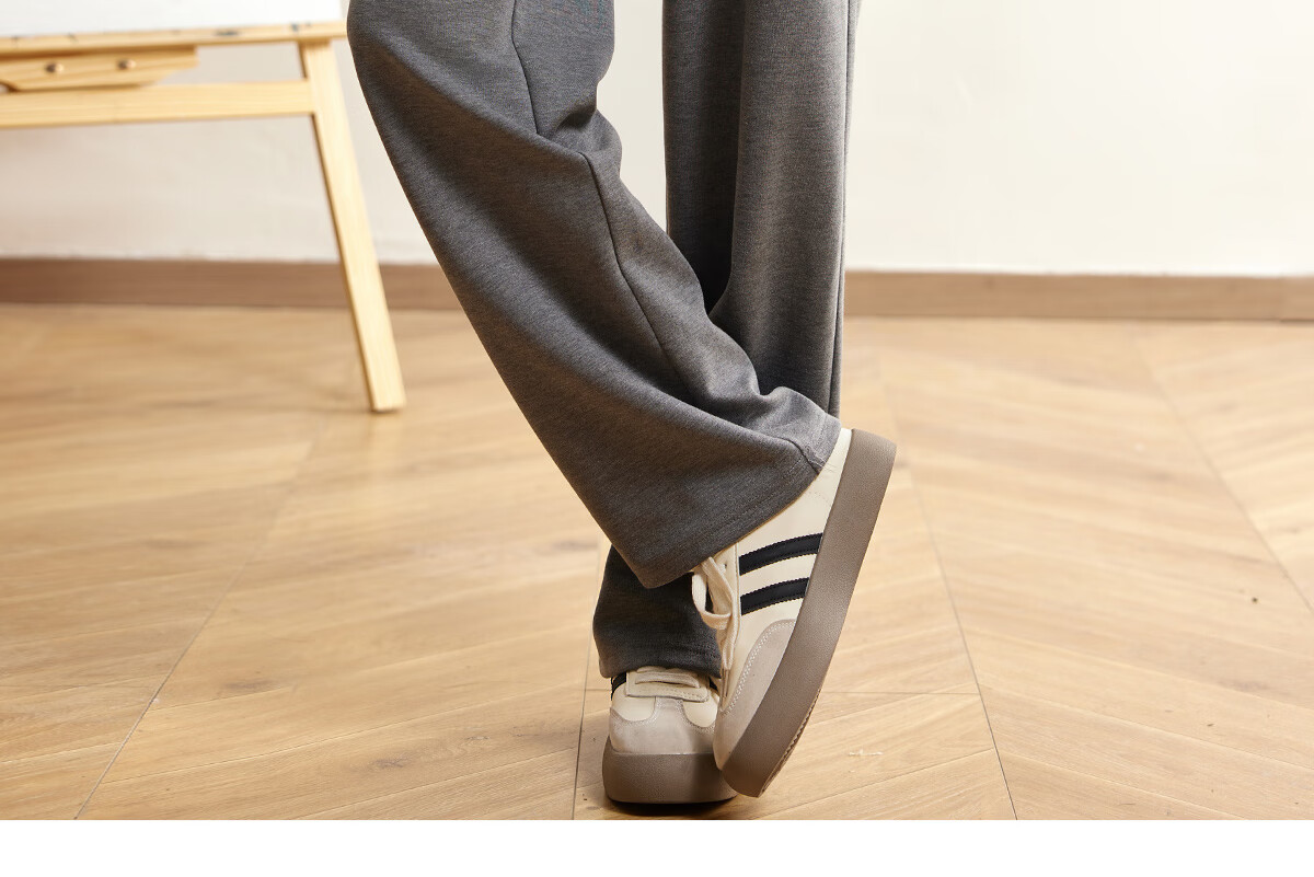 Halo Queen Women's Casual Pants with Drawstring Elastic Waist, Straight-Leg Trousers, Slimming, Figure-Flattering, Versatile Comfortable Pants, New Product H143R1013 11