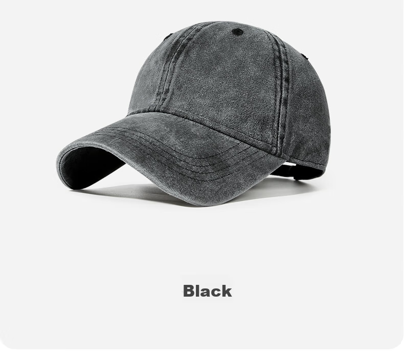CACUSS Women's Baseball Cap Summer Outdoor Duckbill Hat Large Head Circumference Pure Cotton Soft Top Slim Face Sun Hat Dark Gray 18