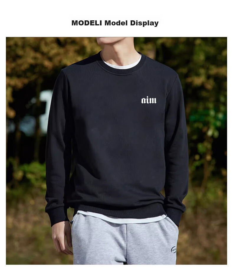 Warrior Sweatshirt for Men, Spring And Autumn Round Neck Sports Casual Jacket, Long-Sleeve Pullover Top for Me 13