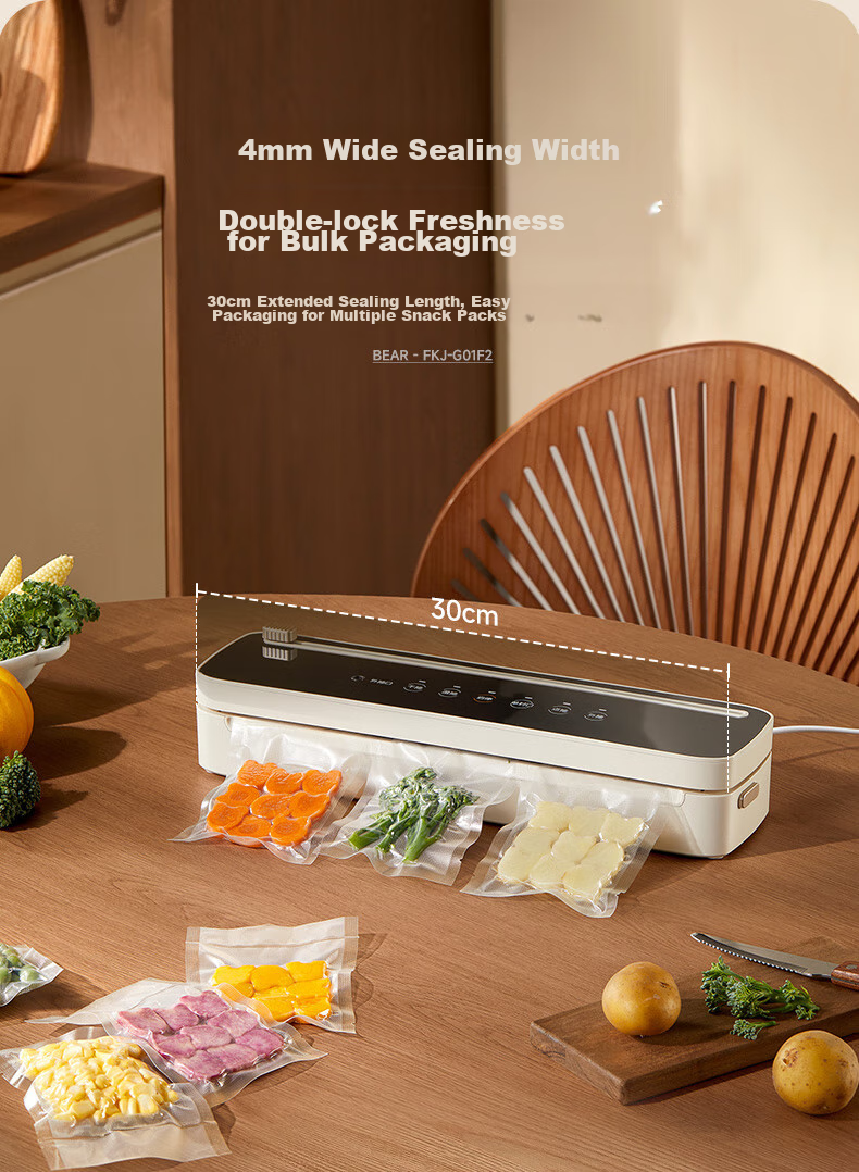 Bear Vacuum Sealing Machine, Home And Commercial Fully Automatic Vacuum Sealing All-In Machine, Dry And Wet Dual-Use Vacuum Sealer Packaging Machine FKJ-G01F2 11