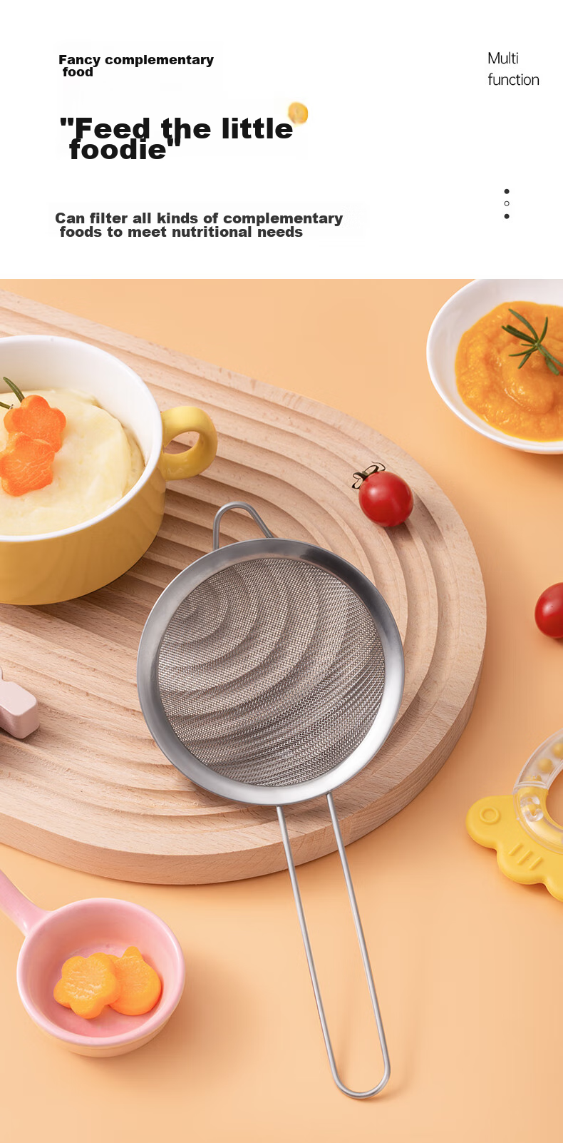 Mohuanchufang Stainless Steel Soy Milk Strainer, Fine Mesh Sieve for Chinese Herbal Medicine, Juice Froth Skimmer, Flour Sifter, Baking Tools 4