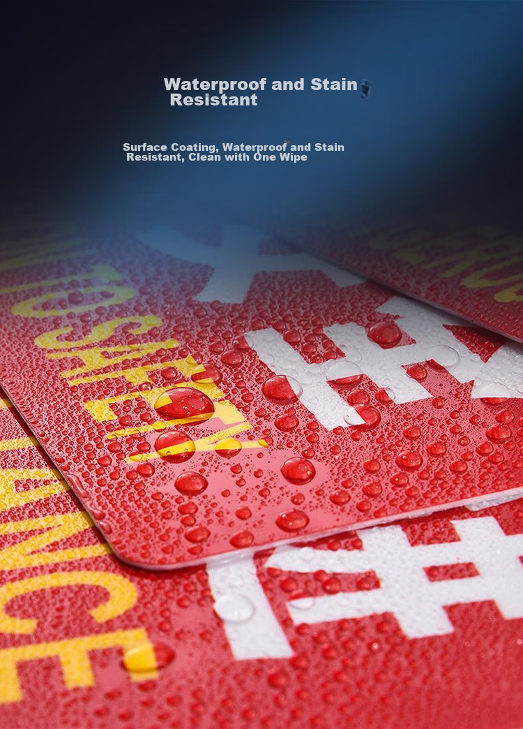 Yijuzhangning Safety Production Identification Stickers, Factory Safety Fire Prevention Slogan, 5 Pieces, 33*22.5cm Each 3