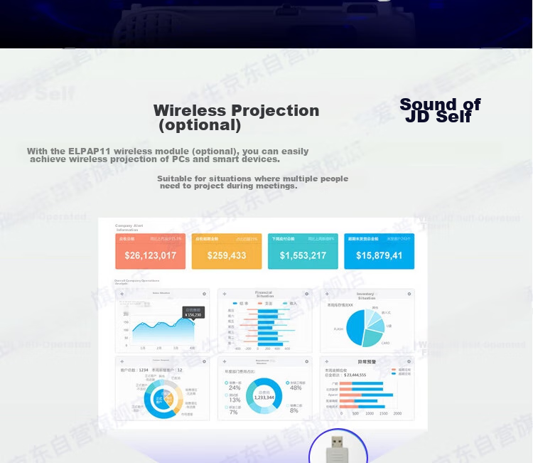 Epson CB-X49 Projector for Office Meetings And Training (3600 Lumens, HDMI High-Definition Interface, 3LCD, Supports Side Projection) Same As CB-X06 Model 9