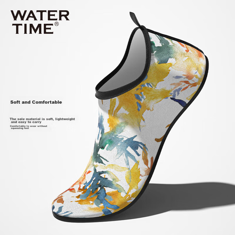 Аквашузы WATERTIME для женщин и мужчин, нескользящие, для плавания, дайвинга, пляжные, размер S (35/36), цвет "Island of Maple"