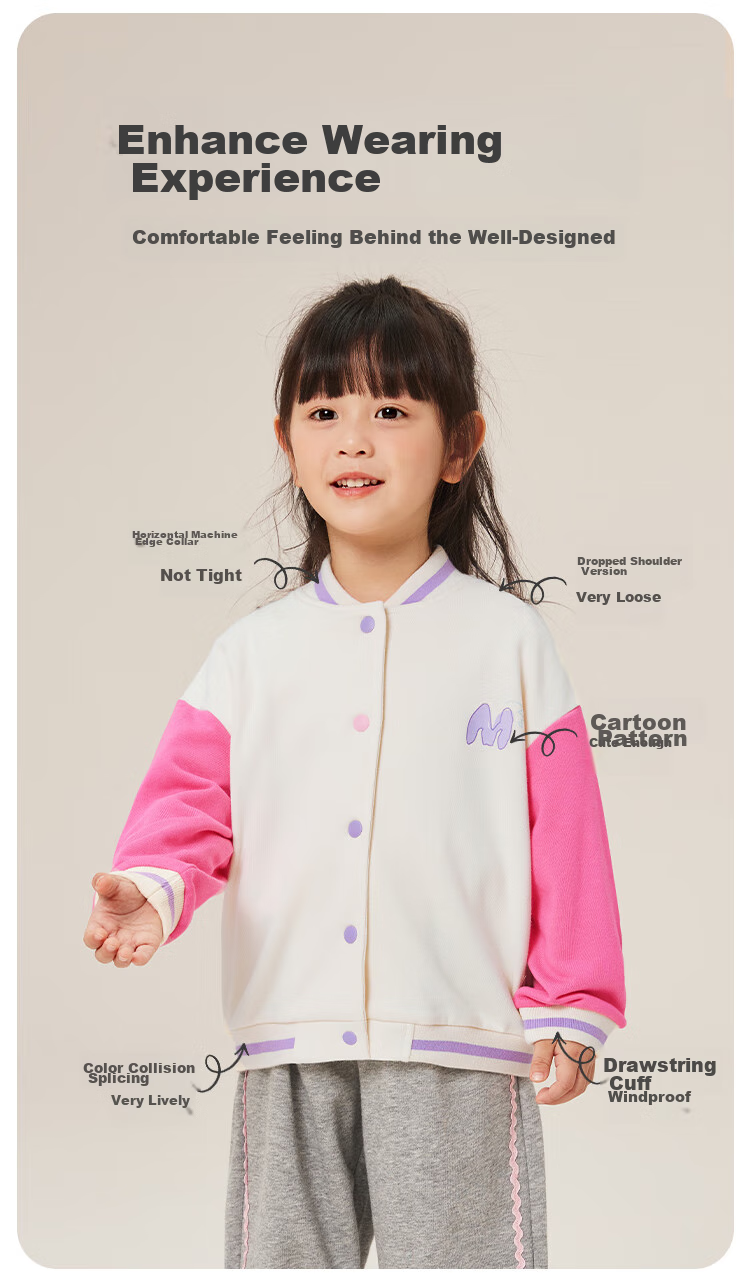 YUZHAOLIN Children's Jacket, Baby Baseball Jacket, Boys And Girls Short Jacket, Toddler Clothing, Cute Animal Zoo Desig 6