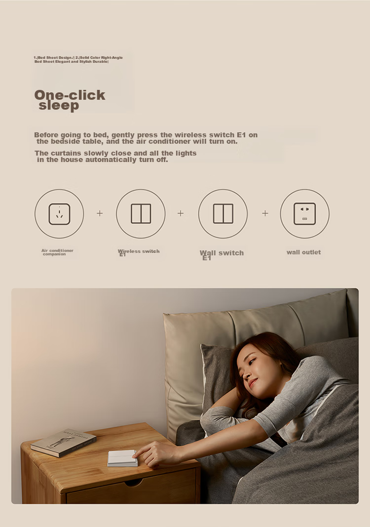 Aqara Wireless Switch E1, Single Button Remote Control Switch, Compatible with Mijia APP/iPhone HomeKit 10