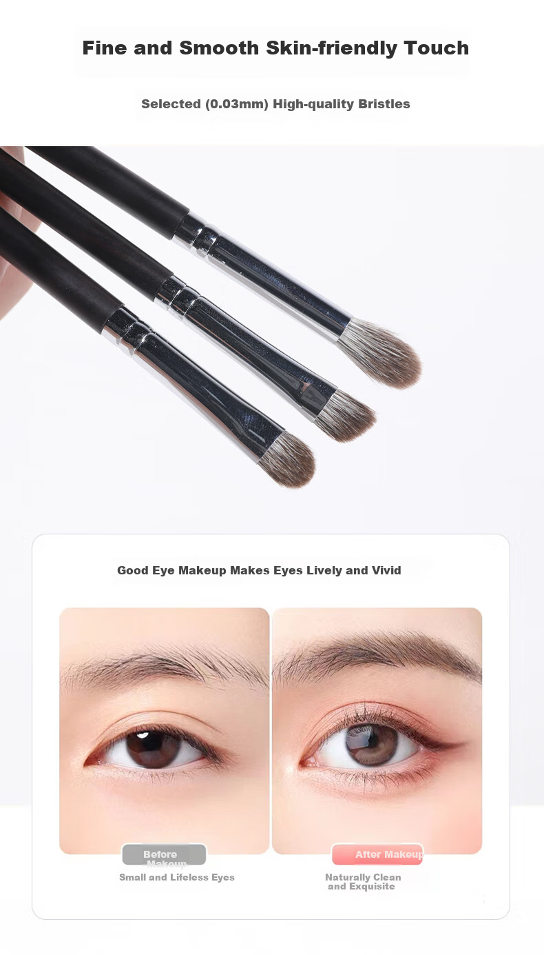 Dongyiyanxuan Soft Bristle Eyeshadow Brush Set of 6, Makeup Brushes, Eyeliner Brush, Puff Brush, Blade Brush, Detail Brush, Concealer Brush, Cangzhou Brush 2