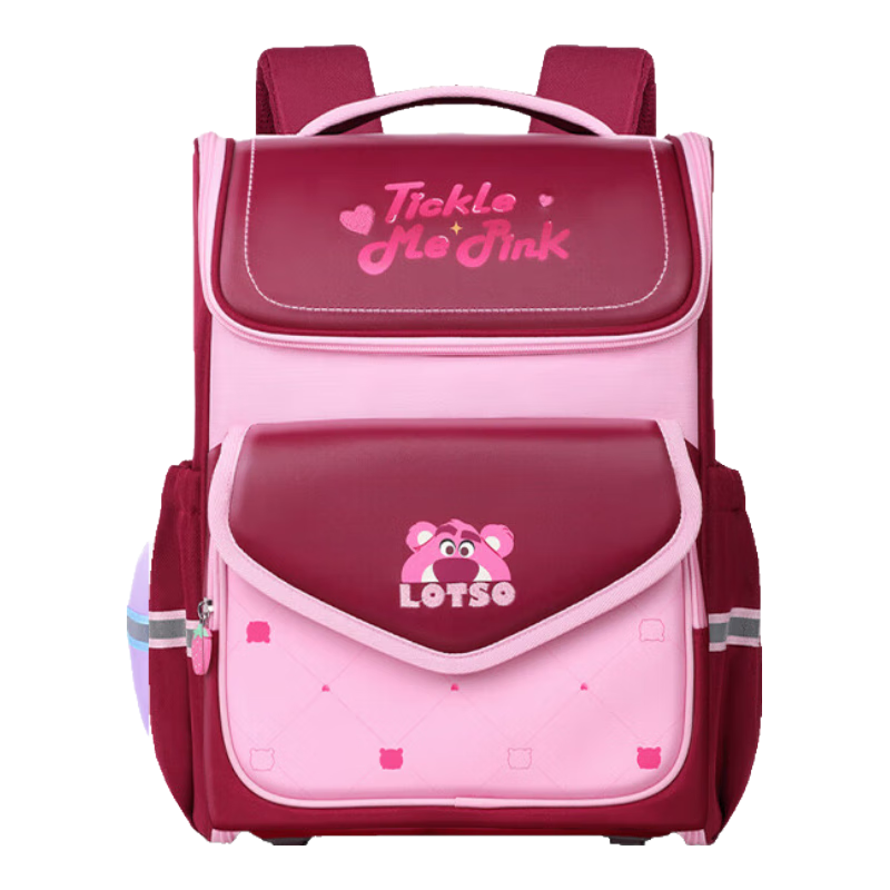 Disney Backpack for Primary School Girls Grades 1-3, Spine-Protecting, Load-Reducing, Lightweight, Multi-Compartment, Large Capacity Children's Backpack Shoulder Bag
