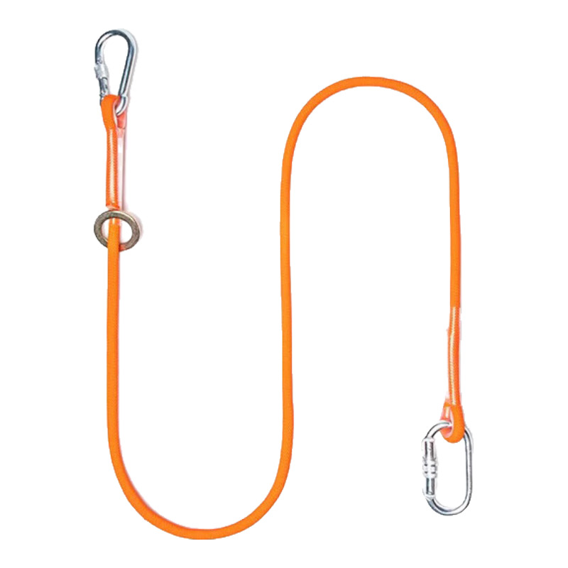 Kanle Safety Rope with Hooks, High-Altitude Work Rope, Wear-Resistant Construction Site Safety Belt, Installation Electrician Protective Belt