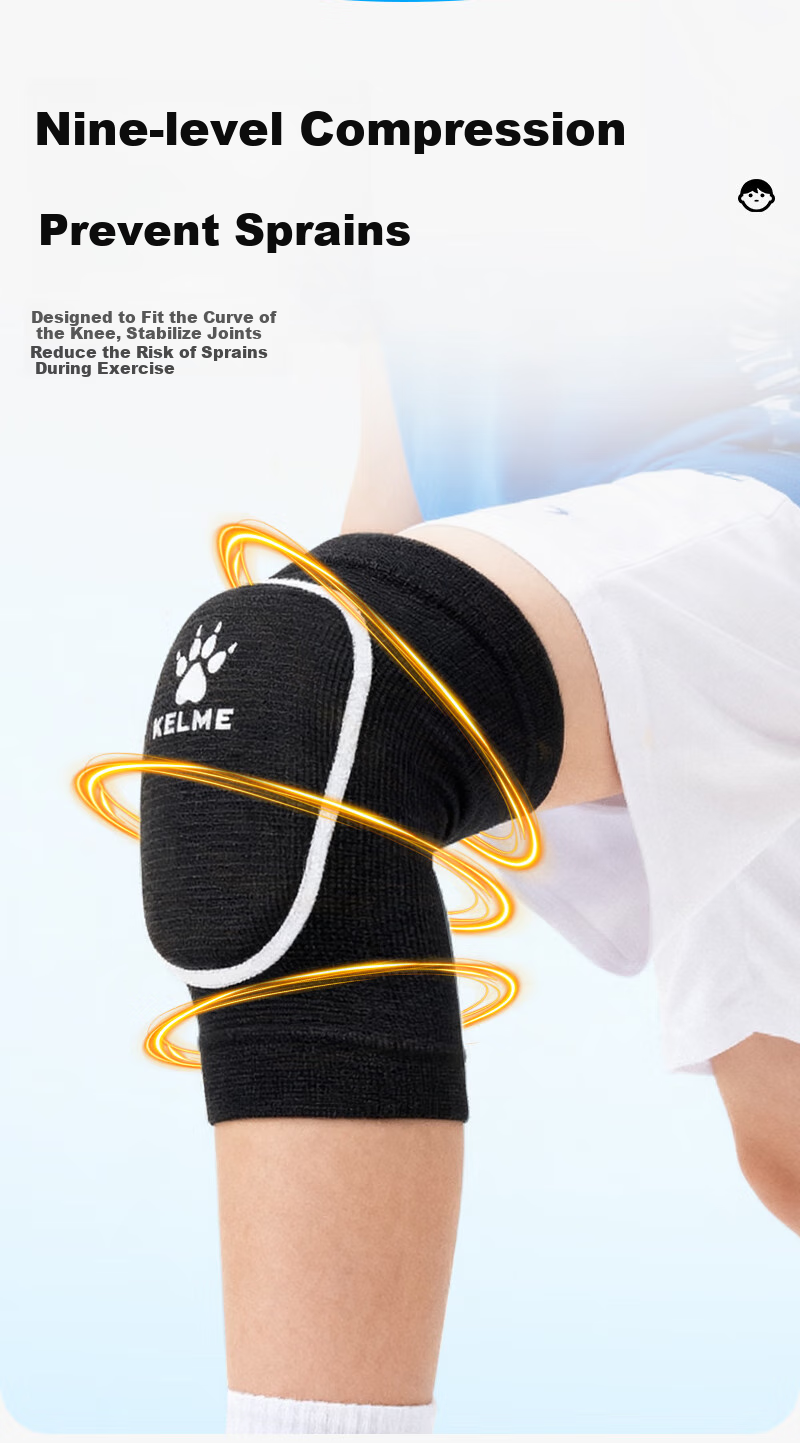 KELME Sports Knee Pads for Children, Specialized Protective Gear for Basketball, Dance, Soccer, Running, Roller Skating, Boys' Anti-Fall Knee Protection And Sports Equipment 4