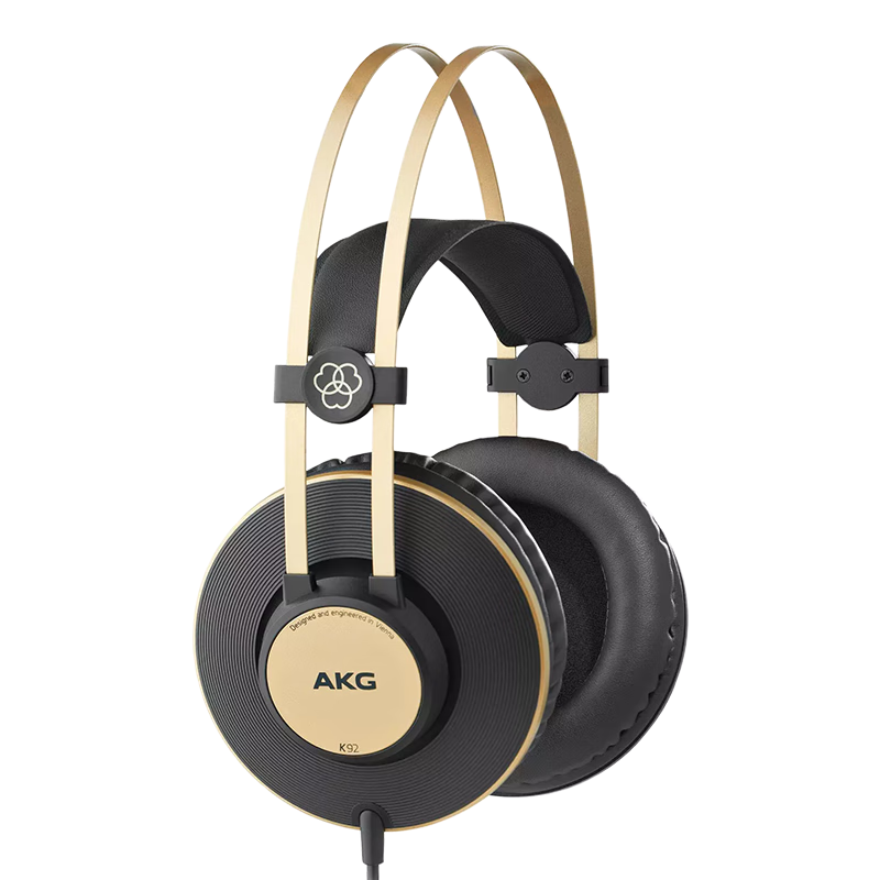 AKG K92 Over-Ear Closed-Back Monitoring Headphones Studio HiFi Music Wired Headphones for Computer and Mobile Phone Holiday Gift