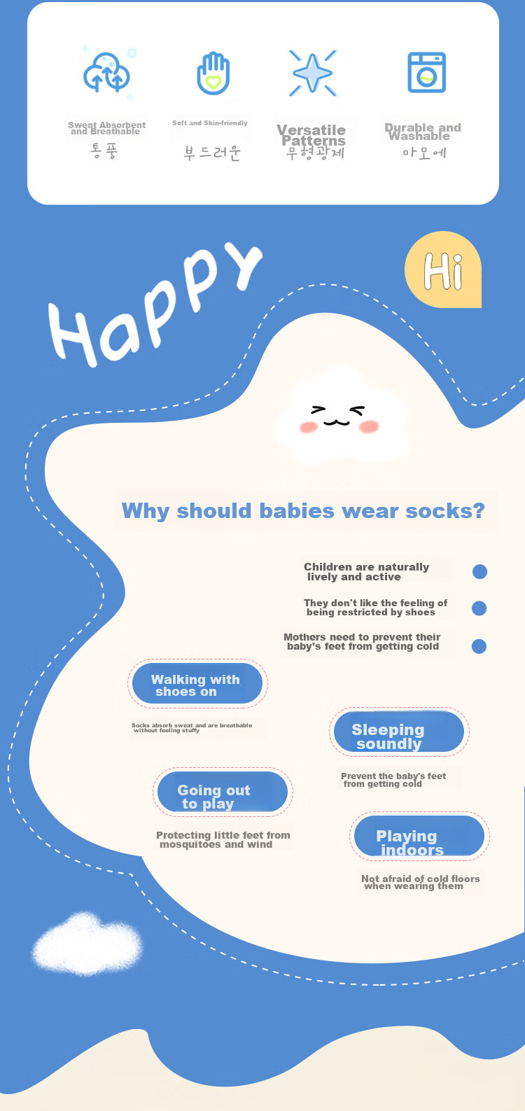 LangSha Children's Socks, Boys' And Girls' Mid to Big Kids' All-Season School White Socks, Youth Student Mid-Calf Cotton Socks, 5 Pairs Pack 1