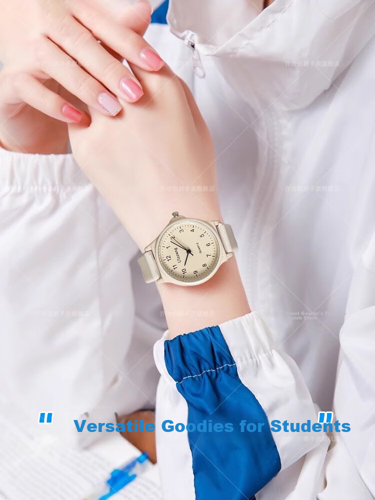 GEORGCOUNT Stylish College Style Women's Watch 2025 New Model Silent Waterproof Quartz Watch for High School and Middle School Students Exam Use 4