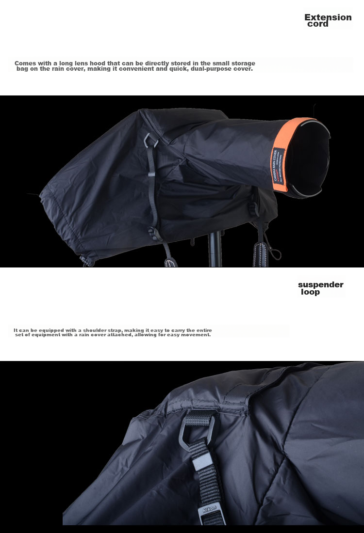 KYOTSU Professional DSLR Camera Flagship Model, Rain Cover with Removable Eyepiece, Black, Suitable for Lenses 70-200 80-200 100-400 150-500mm And Other Telephoto Lenses 4