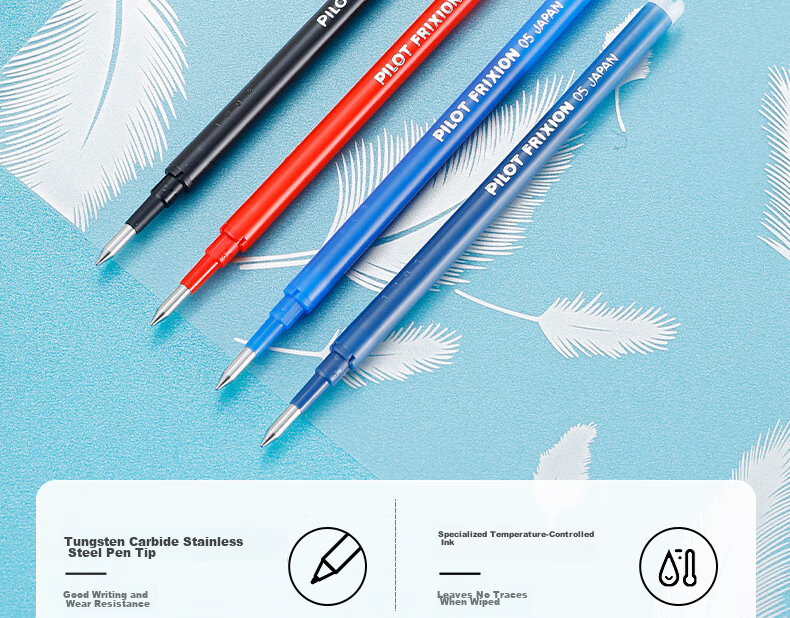 PILOT Erasable Gel Pen Refills, Signature Pen, Student Stationery Set, Office Supplies (Compatible with LFBK-23F), BLS-FR7, 0.7mm Black, Pack of 12 2