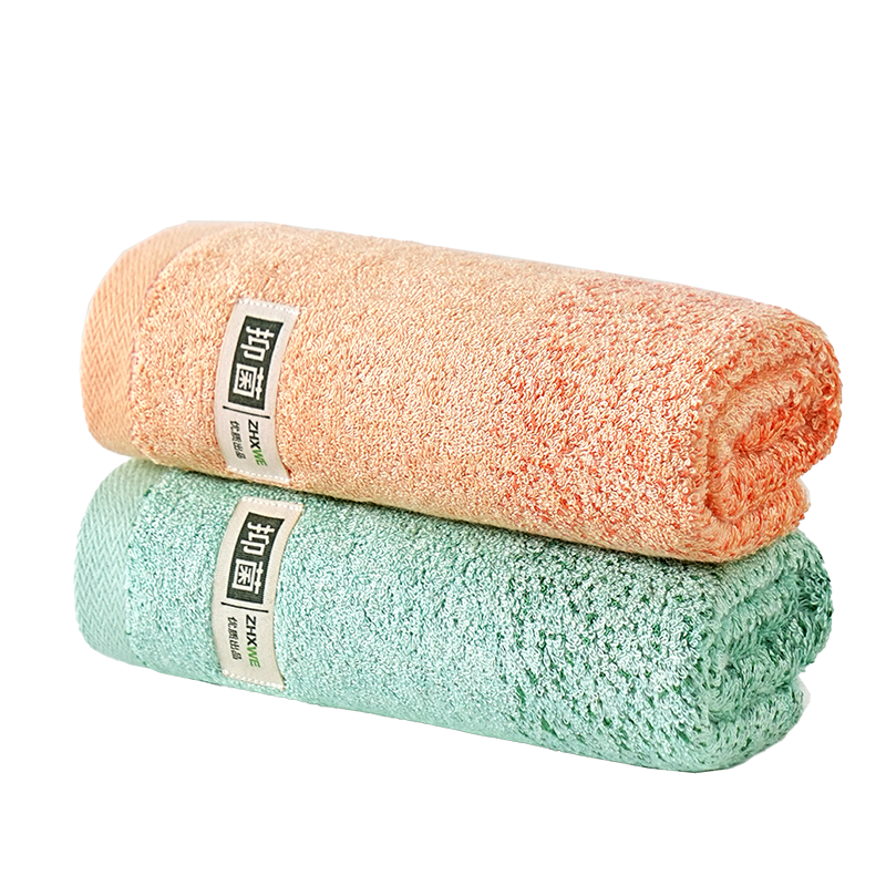 Bamboo 100 Bamboo Fiber Antibacterial Towels 2-Pack Thickened Absorbent Adult Face Towels Large Towels 35*74cm 125g Each