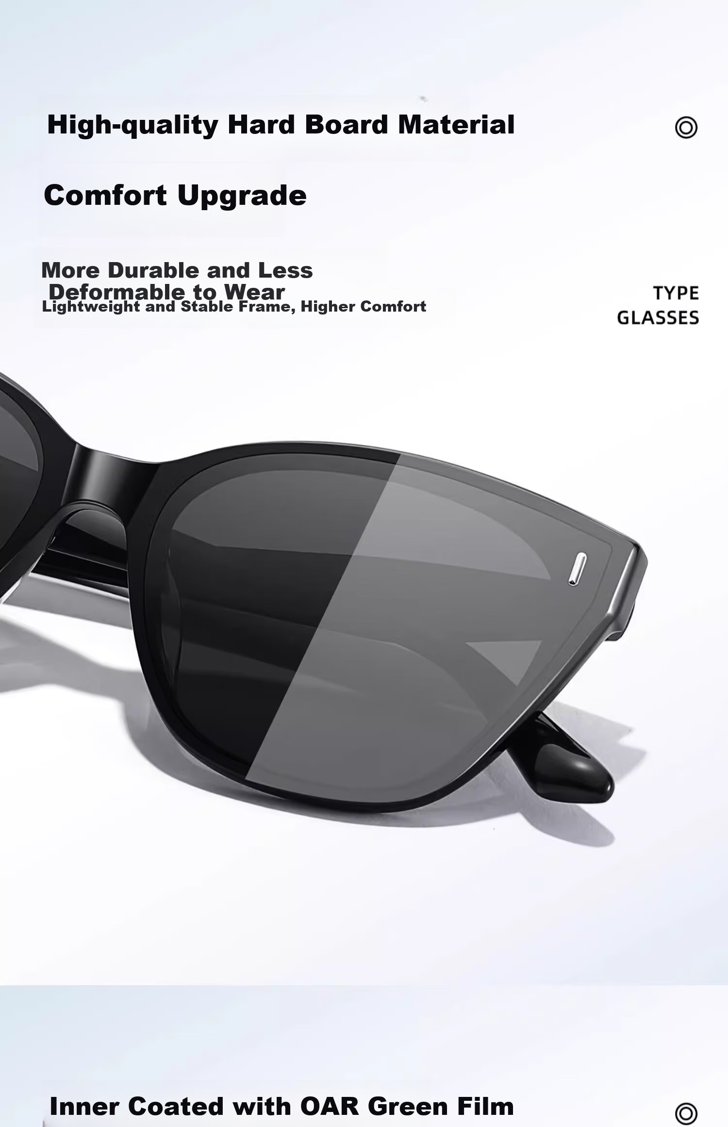 CAPONI Polarized Sunglasses for Women, Myopia Glasses, UV Protection, Driving Glasses, High-End Look, Face-Slimming Effect 11