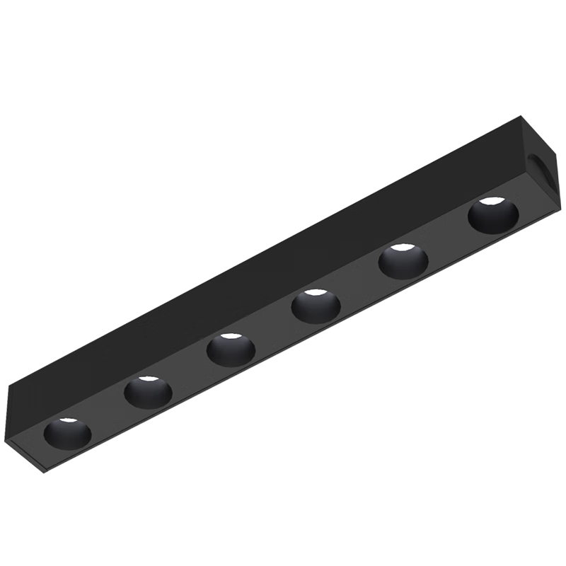 NVC Magnetic Track Light, Recessed LED Full Spectrum, Living Room Light without Main Lamp, 12W Intelligent Dimming [Grid Light]