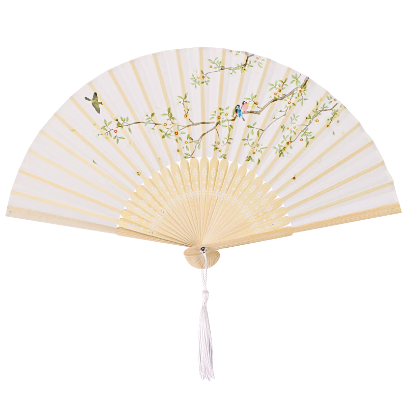TaTanice Folding Fan, Chinese Classical Style, 6.5 Inches, Silk Fan for Women, Dance Performance Fan, Photo Prop, Birthday Gift