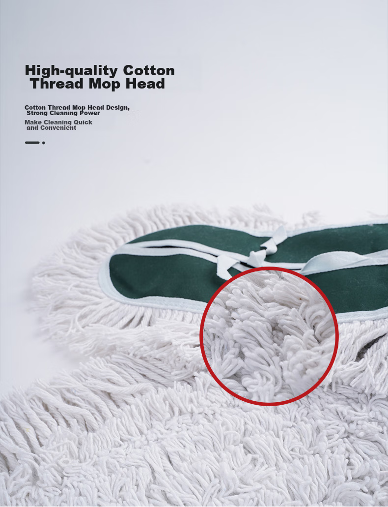 CIRY Flat Mop Head, 60CM, One Piece, Dust Push Cover, Mop Replacement Cloth, Mopping Cloth, Washable Cloth Head 4