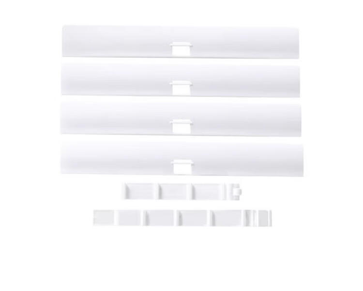 Jiashigao Floor-Standing Air Conditioner Wind Deflector, Postpartum Use, Anti-Direct Blowing, Multi-Level Adjustment, Extendable ABS Cabinet Style, Universal 9