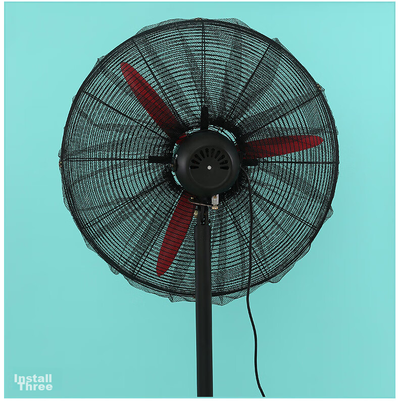 Keruier Industrial Fan Cover, Anti-Pinch, for Factory Workshop, Dust Cover, Large Size Fan Safety Cover, Fan Protection Net, Children's Desktop And Floor Fan Protective Cover, 80cm 12