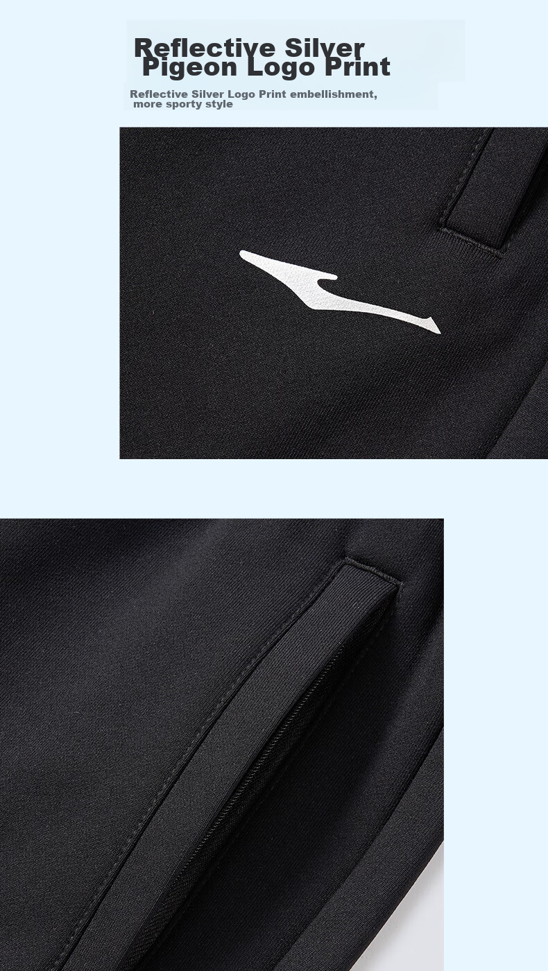 ERKE Men's Sports Pants, Summer Knitted Trousers, Elastic Ankle, Comfortable Breathable Loose Sweatpants, Cropped Pants, Casual Pants for Me 10