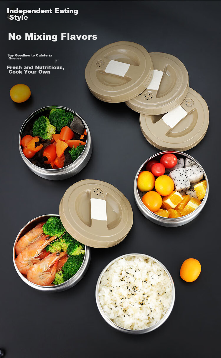 Jinyaoshi 304 Stainless Steel Vacuum Insulated Lunch Box, Classic 2.6L Capacity, All-Steel Design, Thermal Food Container, GK-JBD2600T 5
