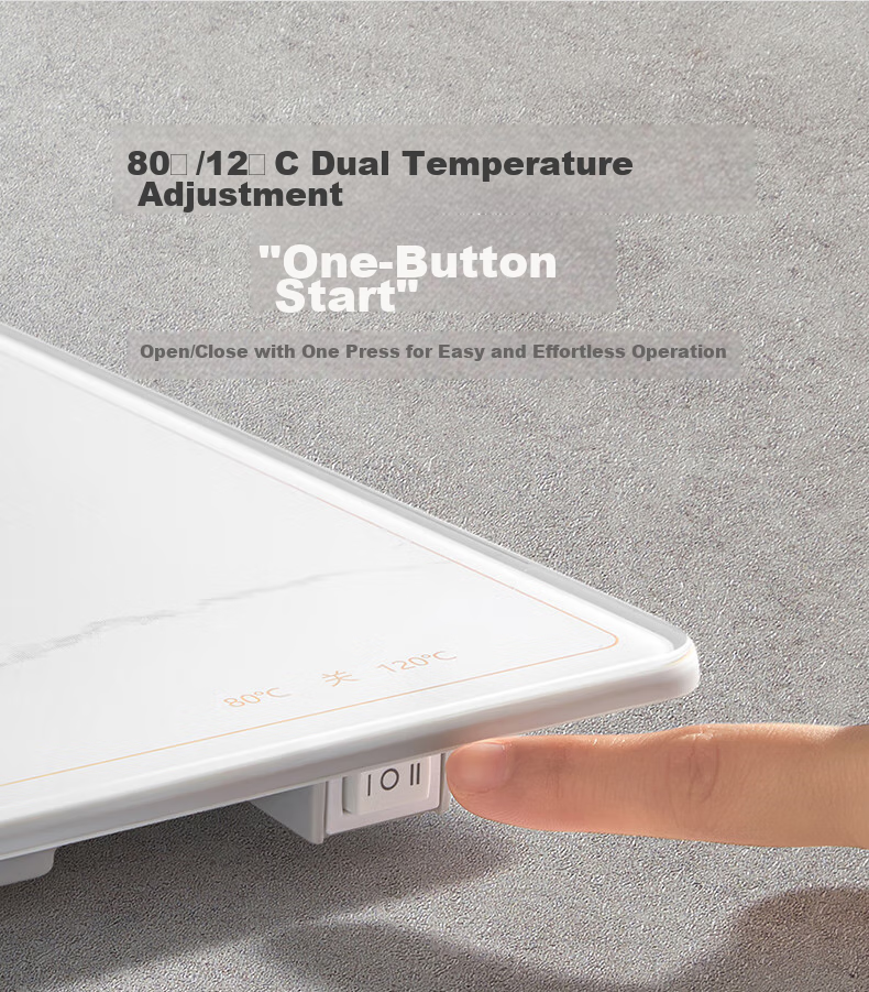 SUPOR Folding Food Warming Plate, Heating Table Mat, Baking And Fermentation Temperature Control Timer Warming Board BF6040P822D (Square) 7