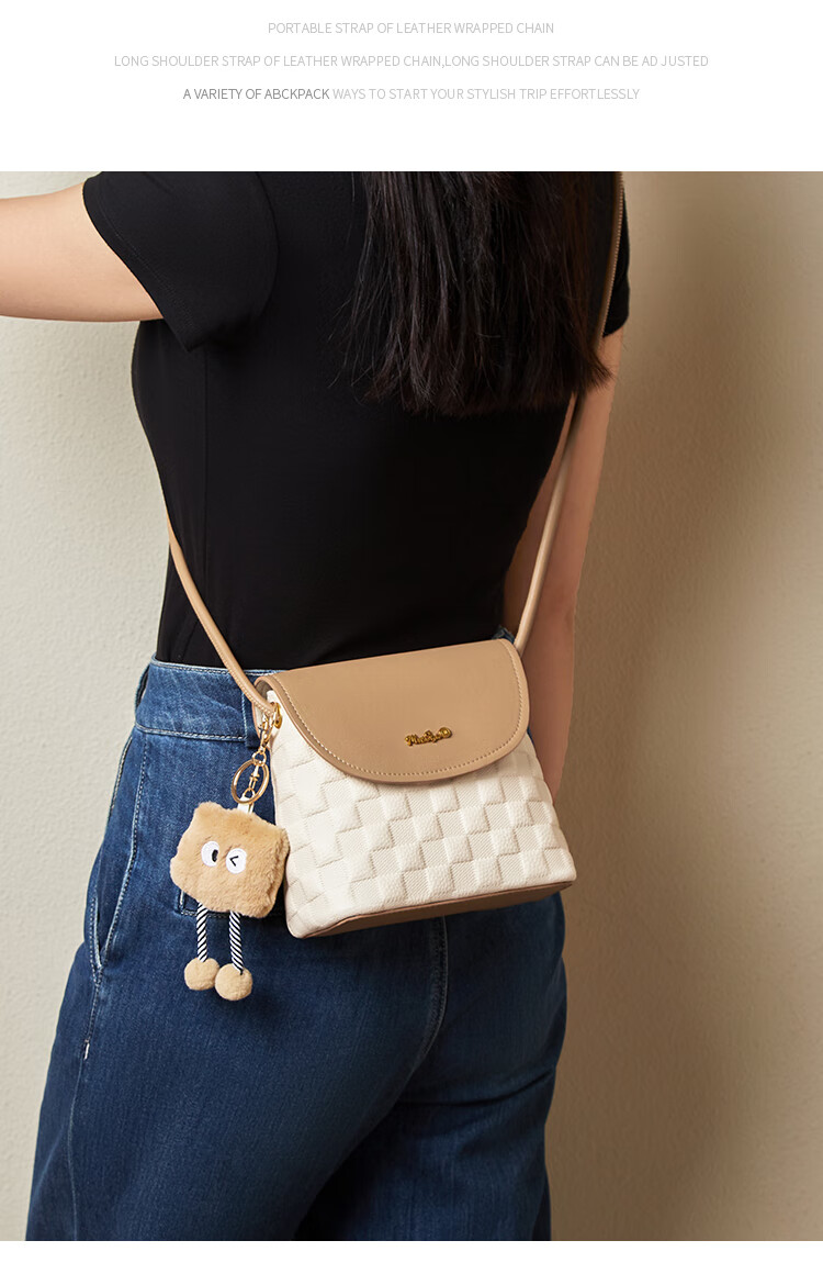 Nalandu Women's Color-Block Cartoon Crossbody Bag, Cowhide Casual Small Square Bag, Birthday Gift for Wife Or Girlfriend on May 20th 9