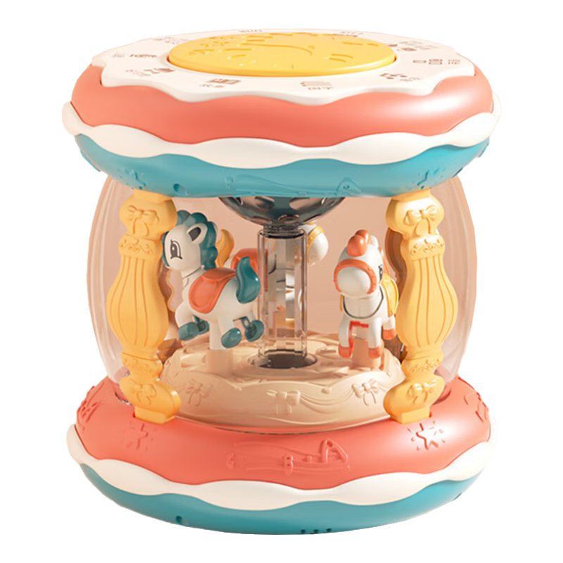 Kuangyeqishi Baby Toy, 0-1 Year Old Hand Drum, Musical Pat Drum, Children's Early Education Storyteller, Infant Birthday Gift