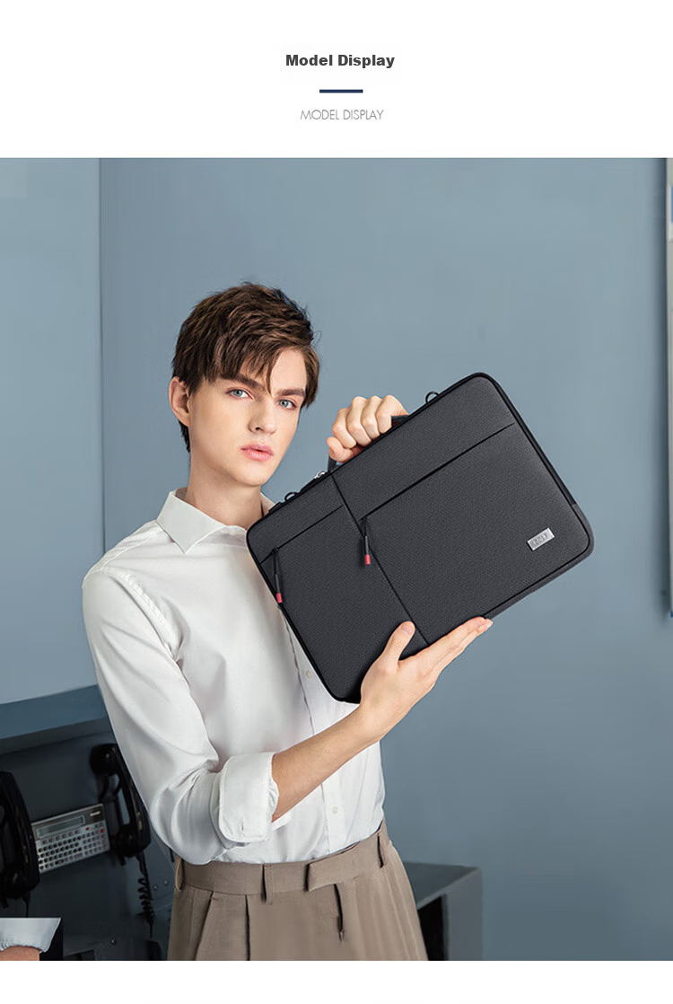 GOLF Laptop Bag, 15.6-Inch, Handheld And Shoulder-Straps, Notebook Computer Bag for Men, Crossbody Inner Bag, Business Briefcase 24