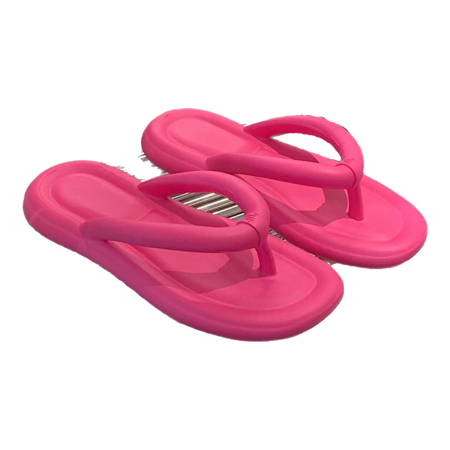 IQGD Women's Flip-Flops, Casual Home Wear, Soft And Comfortable, Beach Non-Slip Slippers, E3001 Rose Red, Size 36-37