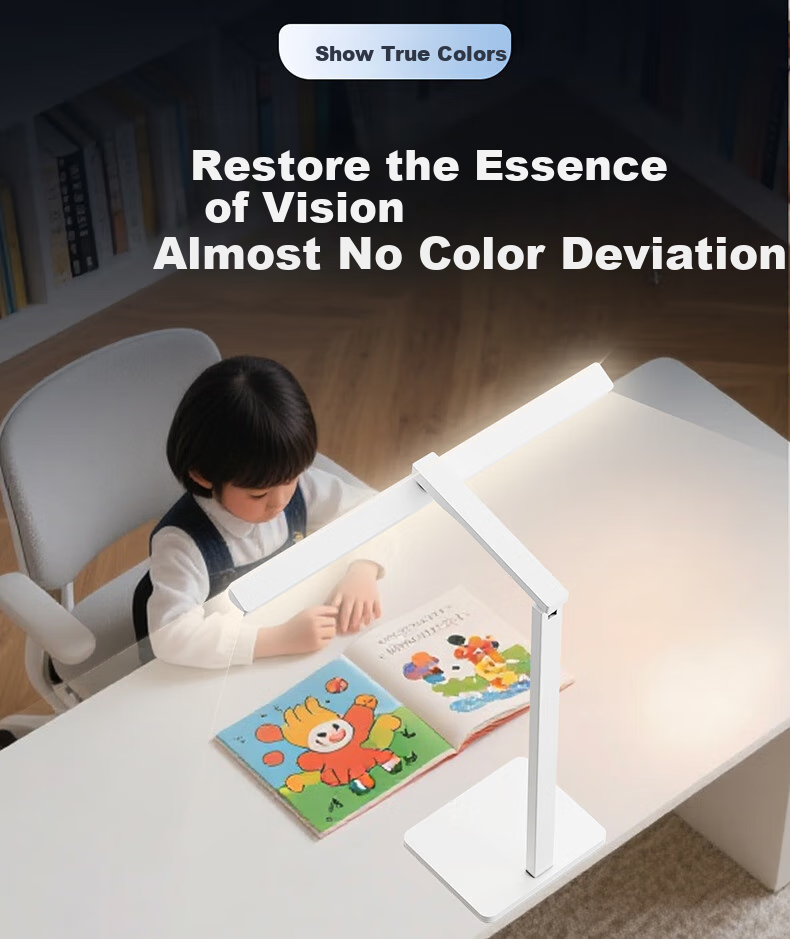 HP Pure Eye Protection Study Reading Desk Lamp for Students and Children, Bedroom Bedside Lamp with Angel Light 18