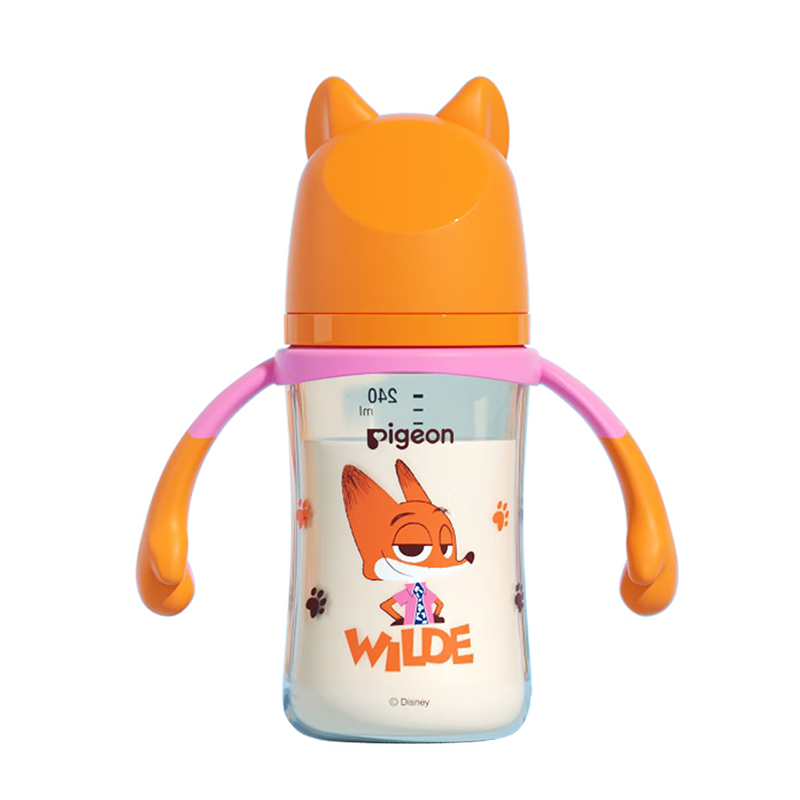 Pigeon Disney Zootopia PPSU Double Handle Painted Baby Bottle 240mL Size M 3 Months+ Urban Nick