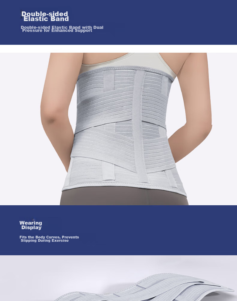 Lejing Medical Back Support Belt for Herniated Disc, Lumbar Muscle Strain, Post-Surgery Widened Steel Plate Support 9