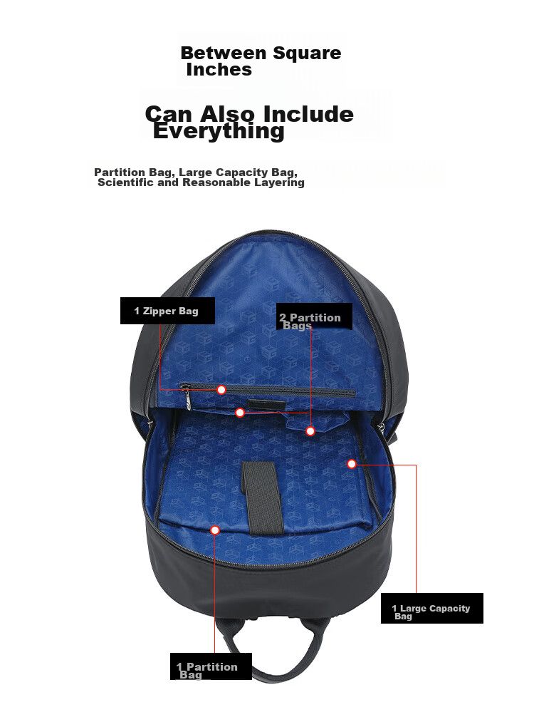 Goldlion Backpack, Outdoor Travel Bag for Men, Double Zipper Large Capacity Laptop Bag And Schoolbag, Birthday Gift 11