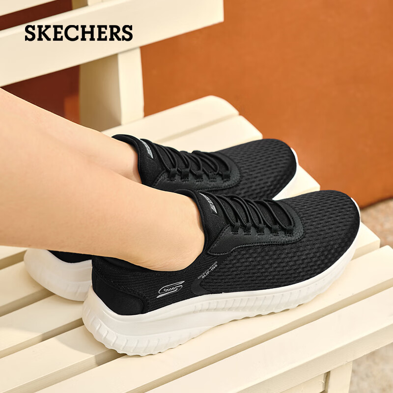 Skechers Slip-On Shoes for Women, Soft-Soled Lightweight Walking Shoes, Comfortable Running Shoes, Casual Sneakers