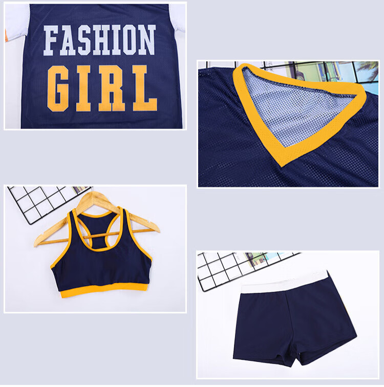 LangSha Women's Swimsuit Set of Three Pieces for Summer, Ice Silk Fabric, Anti-Exposure, Slimming Effect, Beach Sports Casual Swimwear 10