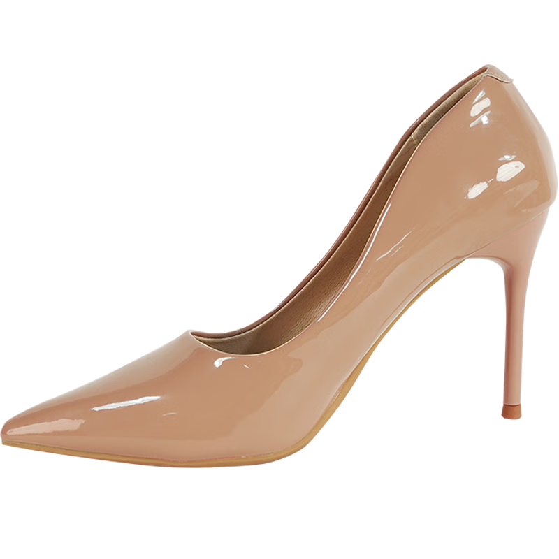 CARTELO Women's High Heels, Fashionable Women's Shoes, Pointed Toe Pumps, KCC-888 Nude Color (9cm), Size 40