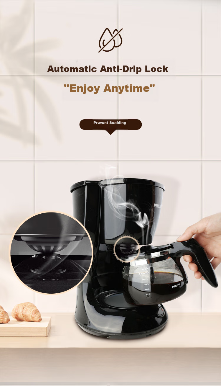 PHILIPS Coffee Maker, Home Drip American MINI Coffee Pot HD7432/20 (For Ground Coffee) 4