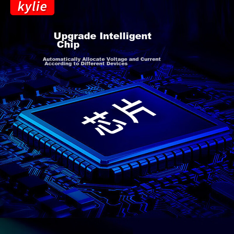 Kylie Car Power Inverter, Portable Converter, 12V/24V to 220V, QC3.0 Fast Charging, Type-C Display, Black 4