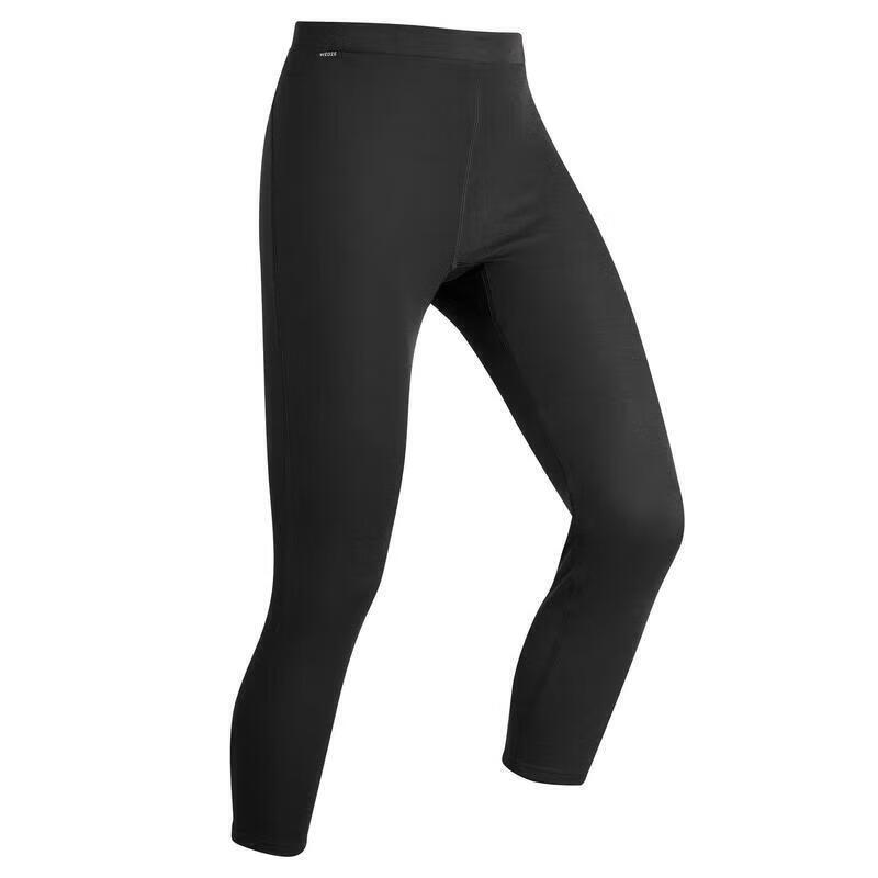 DECATHLON Men's Autumn Long Johns, Quick-Drying, for Running And Skiing, OVW1 Black, Size L, 2456165