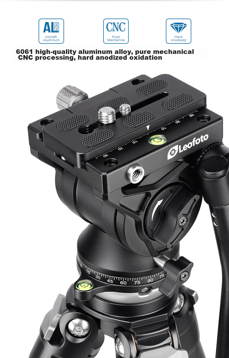 Leofoto Gimbal, Hydraulic Gimbal, DSLR And Mirrorless Camera Telephoto Lens for Video Shooting, Bird Photography, Independent Non-Adjustable Damping Panoramic Hydraulic Gimbal BV-15 12