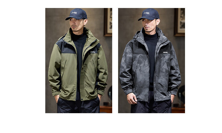 JEEP High-End Tactical Jacket for Men, 2026 Spring And Autumn New Outdoor Mountain-Style Sports Hiking Wear Workwear Jacket Men's Clothing 3