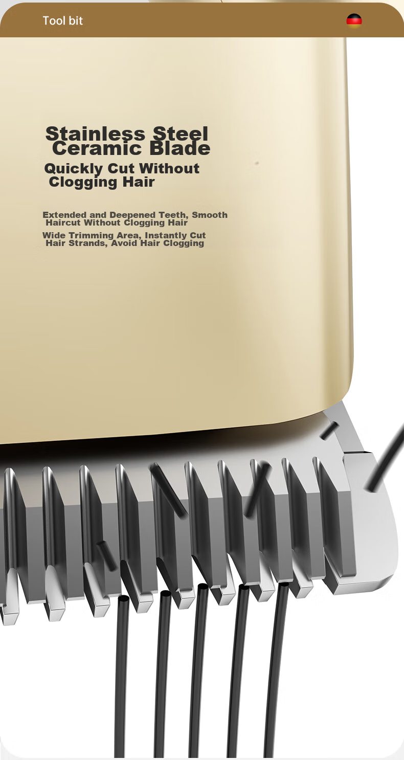 AUX Home Hair Clipper, Children's Hair Trimmer, Adult Hair Clipper, Scissors, Hair Cutting Tool, Electric Shaver for Adults 5