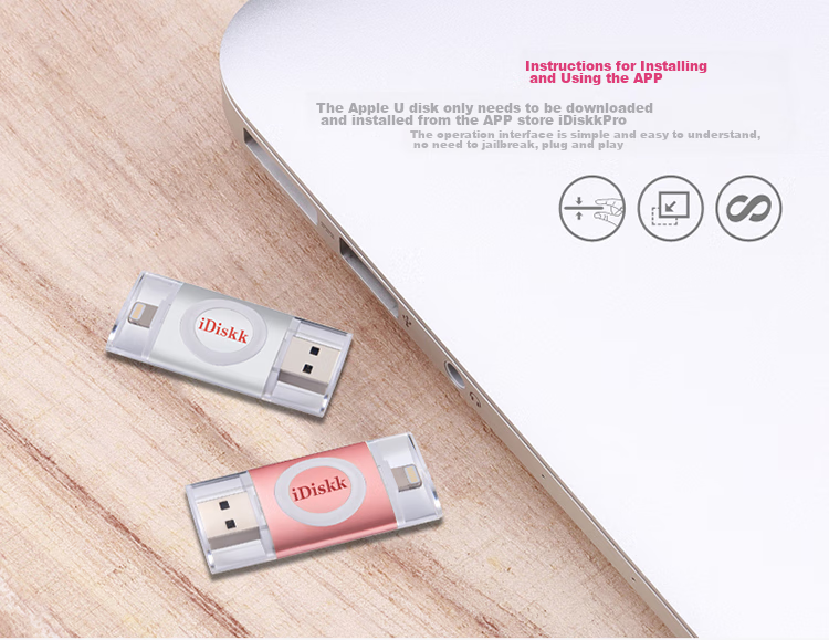 IDiskk 256GB MFi Certified Four-In Phone USB Drive, Type-C Direct Connection to Computer, Large Capacity Storage, Suitable for Huawei, Android, Apple 15 IPhone 16, Photo Backup Flash Drive 13