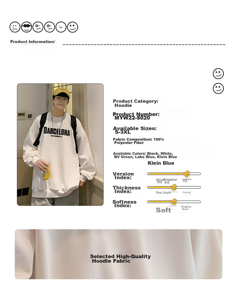 Foss Phil American Retro Colorblock Two-in-One Polo Shirt Men Spring Autumn Loose Half-Zip Sweatshirt WY503 Dusk Gray 2XL 2