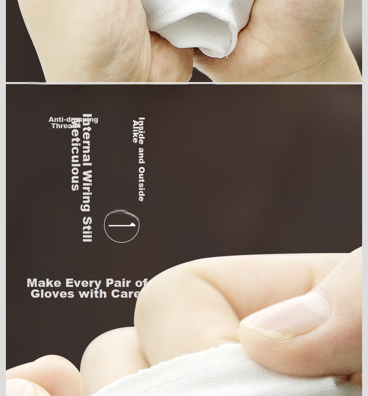 Aidier Pure Cotton White Gloves, 6 Pairs, Pure Cotton, White, for Military Parades, Collectibles, Performances, Equestrian And Traffic Etiquette, One Size Fits All, CW886169 10