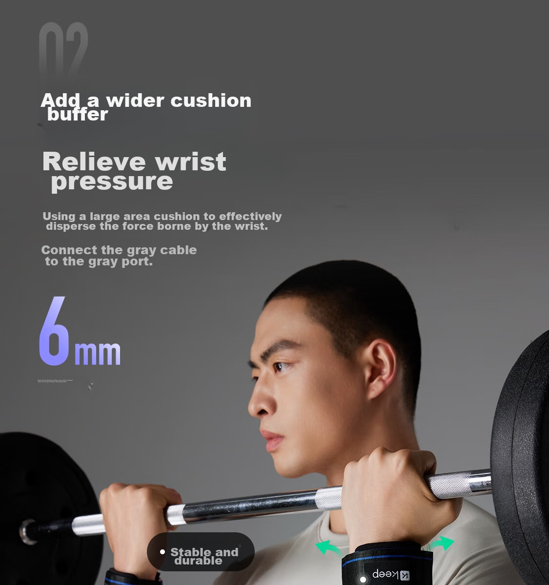 Keep Wrist Support Fitness Training Anti-Sprain Tendonitis Strength Training Bench Press Deadlift Bandage Basketball Compression Brace 13